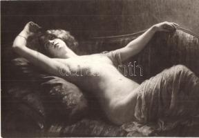 Erotic nude lady. A. Noyer Editeur. Paris (cut)
