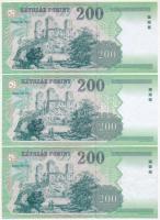 2003. 200Ft "FB" + 2006. 200Ft "FB" + 2007. 200Ft "FC" T:I,II