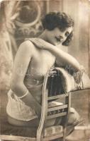 French erotic nude lady on the chair (EK)