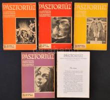 1943-1944 a Pásztortűz 5 lapszáma, egyik borító nélkül, érdekes írásokkal