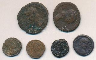 6db-os hamis római bronz és rézpénz tétel T:2-,3 6pcs of fake Roman bronze and copper coins C:VF,F