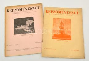 1933-1934 a Képzőművészet 2 lapszáma, érdekes írásokkal