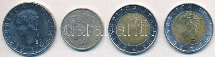 Olaszország 1979R 100L acél "FAO" + 1995R 100L Cu-Ni "FAO" + 1998R 500L Bi-metál...
