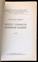 Jendrassik Borbála: Szepes vármegye középkori falképei. Bp., 1938, Sárkány Nyomda Rt. Kissé szakadt ...