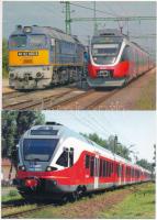 10 db MODERN magyar villanymozdony motívumlap / 10 modern Hungarian electric locomotive motive cards