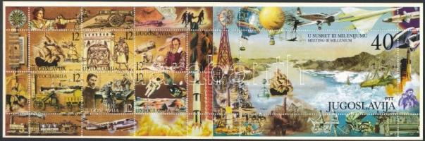 Millennium set in stamp-booklet Ezredforduló sor bélyegfüzetben