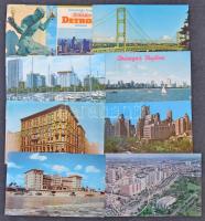 150 db MODERN amerikai városképes lap / 150 modern USA postcards