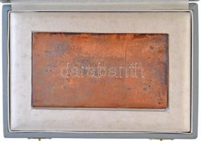 Borsos Miklós (1906-1990) DN "LAKOTERV" Br plakett, hátoldalán gravírozva "Padányi Mi...