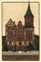 Kaliningrad, Königsberg; Dom / cathedral. Kunstverlagsanstalt Siegfried Bäcker No. 5275. litho