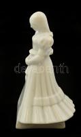 Herendi lányka, fehérmázas, jelzett, hibátlan, m: 13 cm