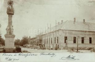 1901 Paripás, Parabuty, Parabuc (Ratkovo); Épülő óvoda és községháza, építkezés / kindergarten and community house under construction, photo