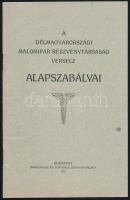 1916 A "Délmagyarországi Malomipar Részvénytársaság Versecz" alapszabályai, 14p