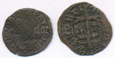 2db magyar denár Cu hamisítványa: 1438. Denár "Albert" (0,66g), 1533KB Denár "I. Ferd...