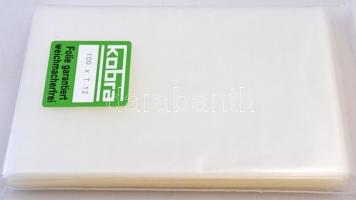 Bankjegytok klórmentes átlátszó műanyagból T12 100db/cs., 95 x 145 mm Plastic Case for Banknotes T12, 100/pack, 95 x 145 mm
