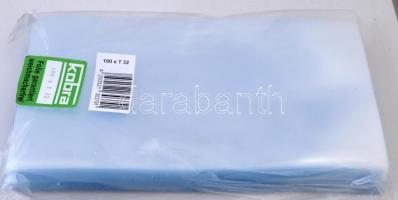 Bankjegytok klórmentes átlátszó műanyagból T32 100db/cs. 118 x 220 mm Plastic Case Banknotes T32, 100/pack,118 x 220 mm, clear