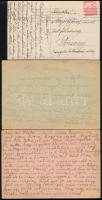 cca 1918-1941 2 db tábori posta + 1 db postán megküldött katonai csoportkép