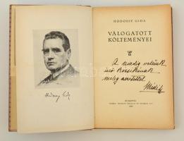 Hodossy Gida: Válogatott költeményei. Bp., 1936, "Pátria". Korabeli kissé viseltes kartoná...