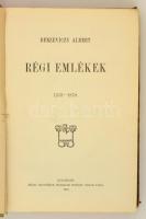 Berzeviczy Albert: Régi emlékek 1853-1870. Bp., 1907, Révai. Korabeli aranyozott félvászon-kötés, né...