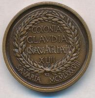 Kiss Sándor (1925-1999) 1988. "MÉE Caesar Claudius" Br emlékérem (29mm) T:1-
