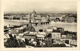 Budapest, Kossuth híd; Képzőművészeti Alap Kiadóvállalat 1954 Helyi Ipari Vásár So. Stpl