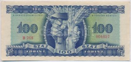 1946. 100Ft vízjeles papíron, két helyen törés nélküli hajtás T:II- szép papír
Adamo F26
