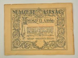 1927 Nemzeti újság elismerő oklevele 32x24 cm