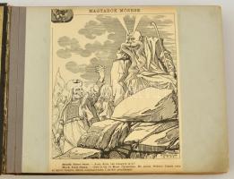 cca 1906-1909 Albumba ragasztott kivágások különböző élclapokból 51 oldalon(Borsszem Jankó, Kakas Má...