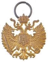 Ausztria DN "Habsburg-ház címere" Cu övcsat feltét, felső rögzítőben karika (49x50mm) T:2 Austria ND "House Habsburg coat of arms" Cu belt buckle attachment, ring in the upper fixing (49x50mm) C:XF