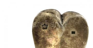 Ezüst (Ag.) kanál, jelzett, mesterjeggyel, h: 21,5 cm nettó:67 g