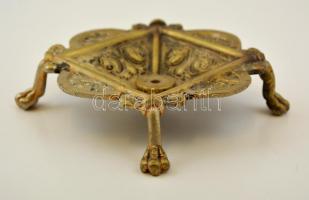 Réz karmos átfúrt tartó, 10×10 cm