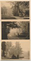 5 db RÉGI külföldi városképes lap, 4 francia és 1 olasz / 5 pre-1945 European town-view postcards, 4 French and 1 Italian (Roma, Versailles, Strasbourg)