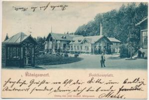 1899 Lázne Kynzvart, Bad Königswart; Badehausplatz / spa, square (EK)