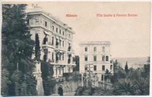 Abbazia, Villa Louise, Pension Breiner (from postcard booklet) (EK)