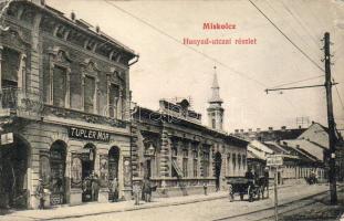 Miskolc 1911 Tupler Mór üzletével (saroktörés)