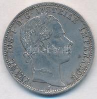 Ausztria 1859A 1Fl Ag "Ferenc József" T:1-,2 kis ph.  Austria 1859A 1 Florin Ag "Franz Joseph" C:AU,XF small edge error Krause KM#2219