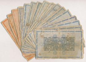 1946. 10.000.000AP (15x) közte "AMELYEKNEK...", fordított címer, fehér papír + 1946. 100.0...