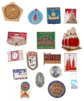 Szovjetunió 17db-os vegyes jelvény tétel T:2 egyiken tűhiány  Soviet Union 17pcs of various badges C:XF one with missing needle