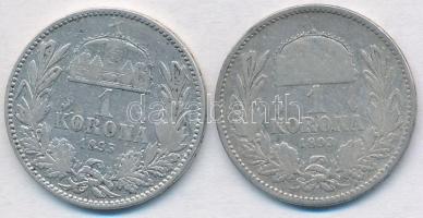 1893KB-1895KB 1K Ag "Ferenc József" (2x) T:2-,3