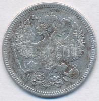 Orosz Birodalom 1871. 20k Ag T:2,2- kis patina Russian Empire 1871. 20 Kopeks Ag C:XF,VF small patina Krause Y#22a.1