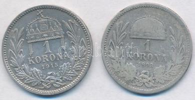 1893KB-1915KB 1K Ag "Ferenc József" (2x) T:3,2,2-