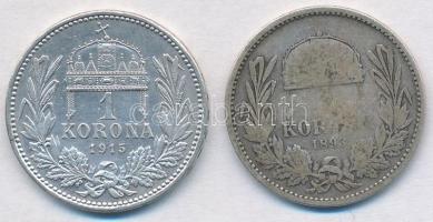 1893KB-1915KB 1K Ag "Ferenc József" (2x) T:3,2