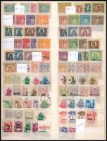 Okmánybélyeg tétel 1 db nagyalakú berakólapon és 1 db stecklapon (22.200)