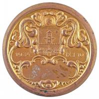 1934. "Szombathelyi Ünnepi Hét 1934. IX. 1-10." aranyozott fém emlékérem "HAWEL BP&qu...