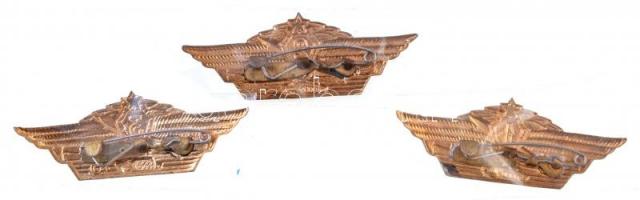 Szovjetunió DN "1.,2. és 3. Osztályú Összhaderőnemi jelvény" zománcozott fém jelvények T:2...