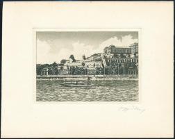 Nagy Zoltán (1916-1987): 2 db kis méretű rézkarc, papír, jelzett,11×8 cm, 9×11 cm