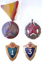 9db-os vegyes magyar és külföldi militária tétel, közte "A Haza Fegyveres Szolgálatában 15 év&q...