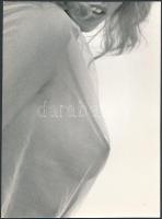 cca 1974 Tatár Tibor: Érzékiség, feliratozott vintage fotóművészeti alkotás, 23x17 cm