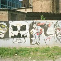1992 Budapest, óbudai grafittik, 25 db szabadon felhasználható vintage negatív, 6x6 cm