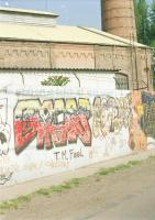 1992 Budapest, óbudai grafittik, 25 db szabadon felhasználható vintage negatív, 6x6 cm