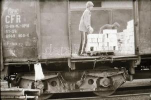 1981 Serényfalvi téglagyár, 48 db szabadon felhasználható vintage negatív, 6x6 cm és 24x36 mm